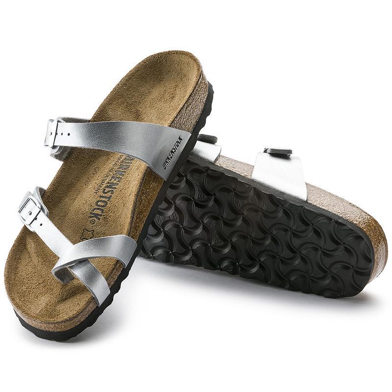 Birkenstock Birko-flor Mayari Dame Sølv | DK 404NWY